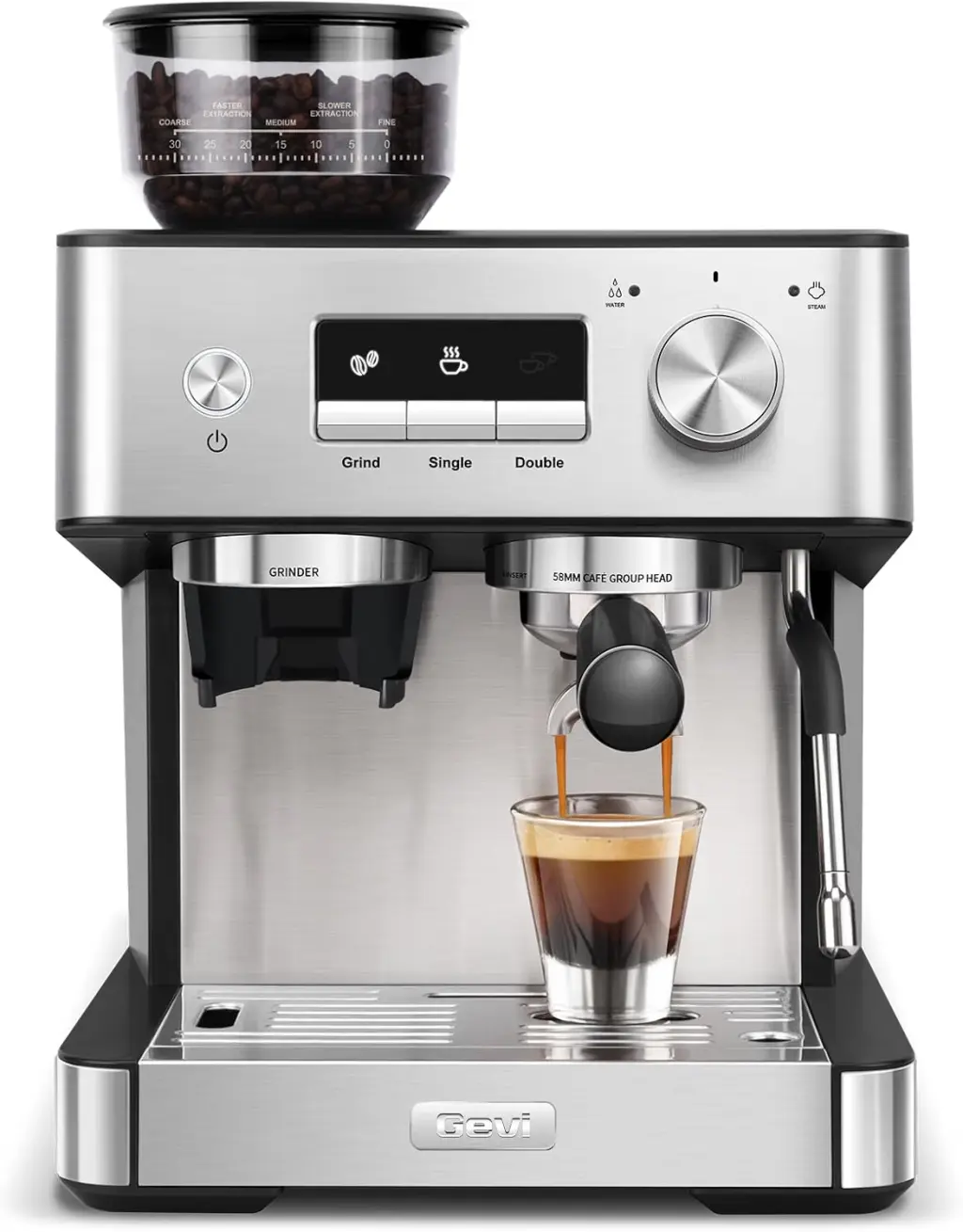 Comprehensive Review of the Gevi 20 Bar Espresso Machine with Grinder & Steam Wand