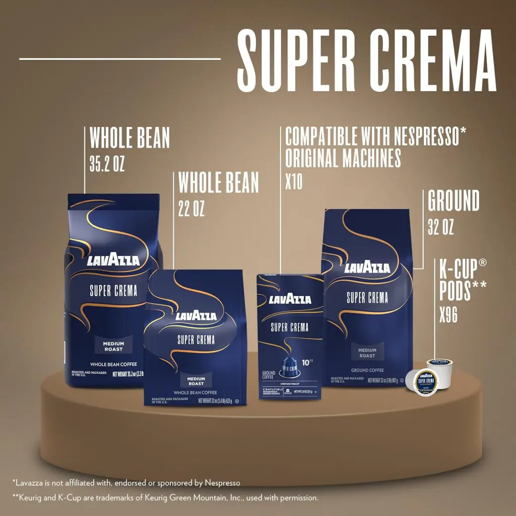 Lavazza Super Crema Whole Bean Coffee Review: A Premium Medium Roast for Coffee Connoisseurs